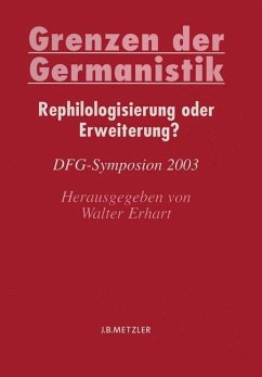 Grenzen der Germanistik - Erhart, Walter (Hrsg.)