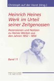 Rezensionen und Notizen zu Heines Werken aus den Jahren 1852-1854 / Heinrich Heines Werk im Urteil seiner Zeitgenossen 11