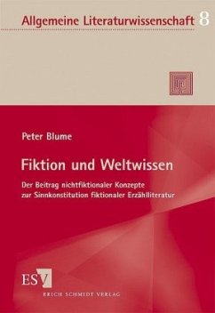 Fiktion und Weltwissen - Blume, Peter
