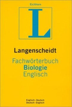 Cover Langenscheidts Fachwörterbuch Biologie Englisch
