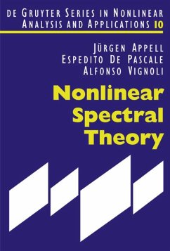 Nonlinear Spectral Theory - Appell, Jürgen;De Pascale, Espedito;Vignoli, Alfonso