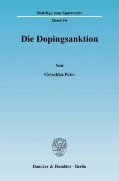 Die Dopingsanktion. - Petri, Grischka