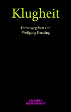 Klugheit - Kersting, Wolfgang (Hrsg.)