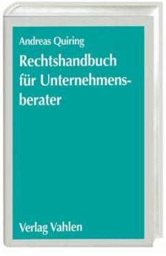 Cover Rechtshandbuch für Unternehmensberater