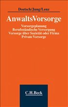 AnwaltsVorsorge - Doetsch, Peter A.; Lenz, Arne E.; Jung, Michael