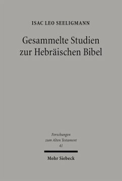Gesammelte Studien zur Hebräischen Bibel - Seeligmann, Isac Leo