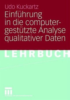 Einführung in die computergestützte Analyse qualitativer Daten - Kuckartz, Udo