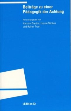 Cover Beiträge zu einer Pädagogik der Achtung