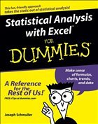 Statistical Analysis with Excel For Dummies - Schmuller, Joseph