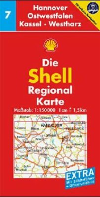 Cover Die Shell Regionalkarte Hannover, Ostwestfalen, Kassel, Westharz
