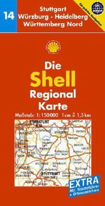 Die Shell Regionalkarte Stuttgart, Würzburg, Heidelberg, Würtemberg Nord Die Shell Regionalkarte Stuttgart, Würzburg, Heidelberg, Würtemberg Nord