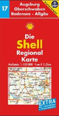 Cover Die Shell Regionalkarte Augsburg, Oberschwaben, Bodensee, Allgäu