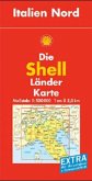 Die Shell Länderkarte Italien Nord. Northern Italy. Italie du Nord. Italia settentrionale