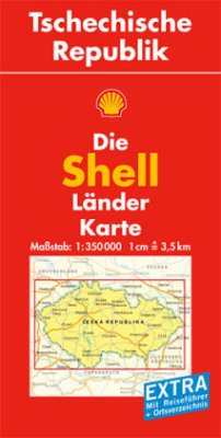 Cover Die Shell Länderkarte Tschechische Republik. Czech Republic. Republique Tcheque. Ceska Republika
