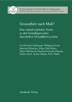 Gesundheit nach Maß? - Gethmann, Carl Friedrich (Hrsg.)