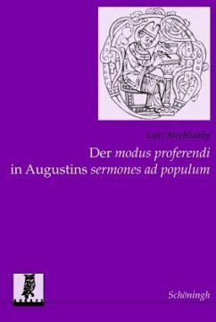 Cover Der modus proferendi in Augustins sermones ad populum
