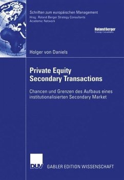 Private Equity Secondary Transactions - Daniels, Holger von
