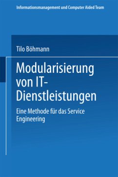 Modularisierung von IT-Dienstleistungen - Böhmann, Tilo