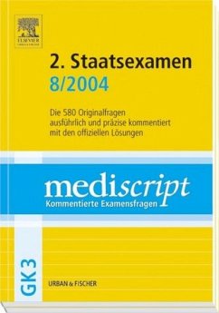 Cover 2. Staatsexamen 8/2004 / Mediscript, Kommentierte Examensfragen, GK 3, je 2 Bde.