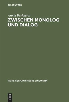 Zwischen Monolog und Dialog - Burkhardt, Armin