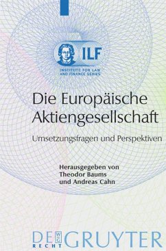 Die Europäische Aktiengesellschaft - Baums, Theodor / Cahn, Andreas (Hgg.)