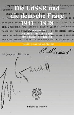 Die UdSSR und die deutsche Frage 1941¿1948. - Laufer, Jochen P / Kynin, Georgij P / Knoll, Viktor (Bearb.)