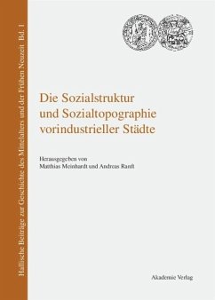 Die Sozialstruktur und Sozialtopographie vorindustrieller Städte - Meinhardt, Matthias / Ranft, Andreas (Hgg.)