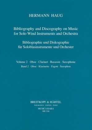 Bibliographie und Diskographie der Musik für Soloblasinstrumente... / Bibliographie und Diskographie für Soloblasinstrumente und Orchester / Bibliographie und Diskographie für Soloblasinstrumente und Orchester Bd.2