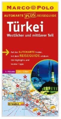 Cover Marco Polo Autokarte Türkei, westlicher und mittlerer Teil, m. Reiseguide