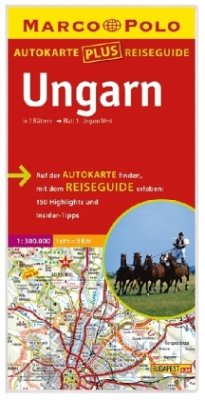 Cover Marco Polo Autokarte Ungarn, 2 Bl. m. Reiseguide