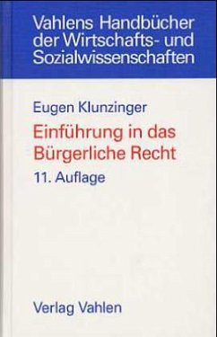 Einführung in das Bürgerliche Recht - Klunzinger, Eugen