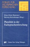 Pluralität in der Fachsprachenforschung