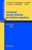 Functional Analytic Methods for Evolution Equations