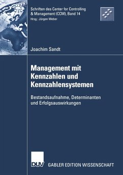 Management mit Kennzahlen und Kennzahlensystemen - Sandt, Joachim