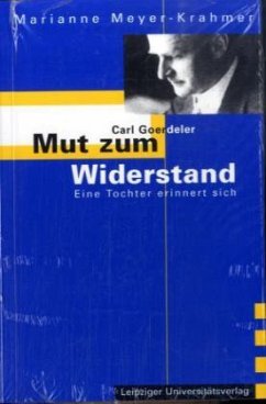 Cover Carl Goerdeler - Mut zum Widerstand