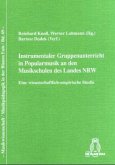 Instrumentaler Gruppenunterricht in Popularmusik an den Musikschulen des Landes NRW