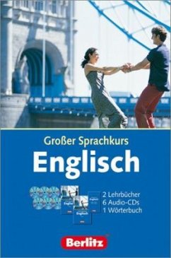 Cover Berlitz Großer Sprachkurs Englisch, 2 Lehrbücher, 6 Audio-CDs u. 1 Wörterbuch (Englisch-Deutsch/Deutsch-Englisch)
