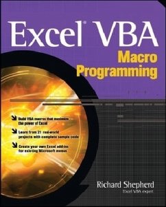 Excel VBA Macro Programming - Shepherd, Richard