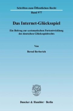 Das Internet-Glücksspiel - Berberich, Bernd