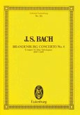 Brandenburgisches Konzert Nr.4 G-Dur BWV 1049, Studienpartitur