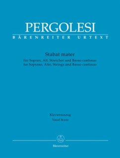 Stabat mater für Sopran, Alt, Streicher und Basso continuo, Klavierauszug - Pergolesi, Giovanni Battista