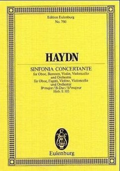 Symphonie concertante B-Dur Hob. I:105 für Oboe, Fagott, Violine, Violoncello und Orchester, Partitur - Symphonie concertante B-Dur