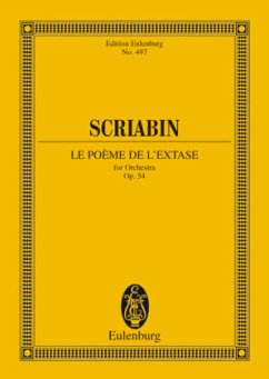 Le Poeme de l'extase op.54, Partitur - Le Poème de l'extase