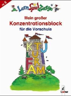 Mein großer Konzentrationsblock für die Vorschule