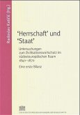 'Herrschaft' und 'Staat'