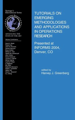 Tutorials on Emerging Methodologies and Applications in Operations Research - Greenberg, Harvey J. (ed.)