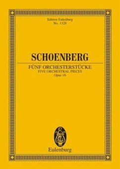 5 Orchesterstücke op.16, Partitur - Fünf Orchesterstücke