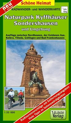 Doktor Barthel Karte Naturpark Kyffhäuser, Sondershausen und Umgebung - Verlag Dr. Barthel