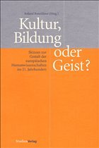 Kultur, Bildung oder Geist? - Benedikter, Roland (Hrsg.)