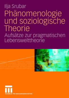 Phänomenologie und soziologische Theorie - Srubar, Ilja